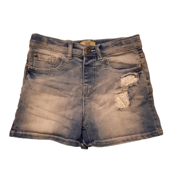 True Craft Girls Denim Shorts Size 7 - Picture 1 of 6